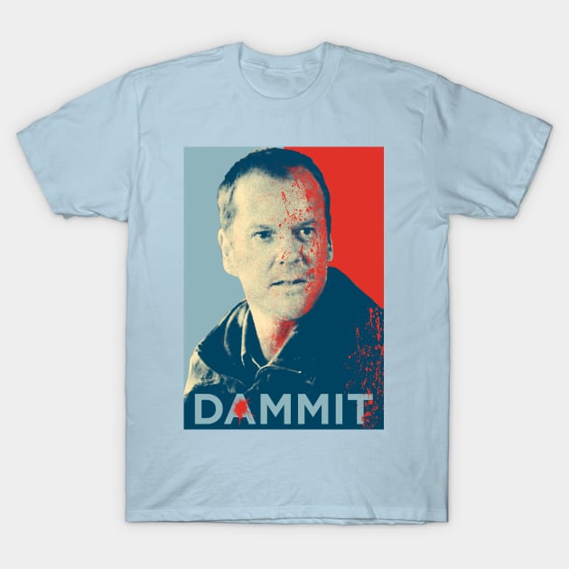 Jack Bauer from 24 in Dammit T-Shirt by beepea